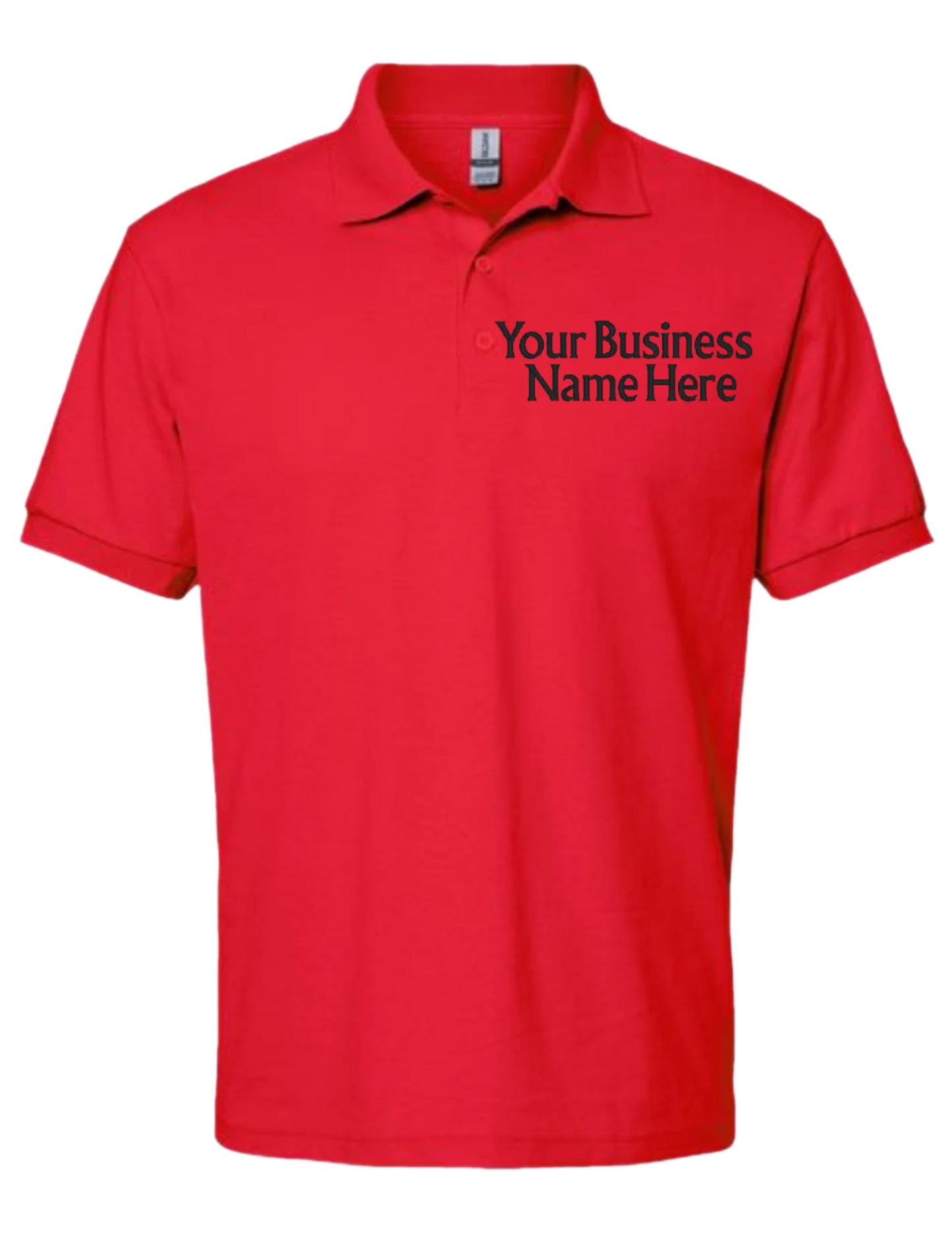 Embroidery Polo Shirt -Your  Business  Name  Here