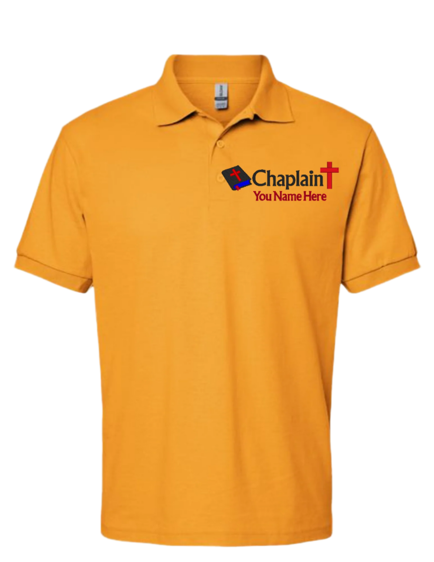 Embroidery Polo Shirt - Chaplain  - With Your Name Here