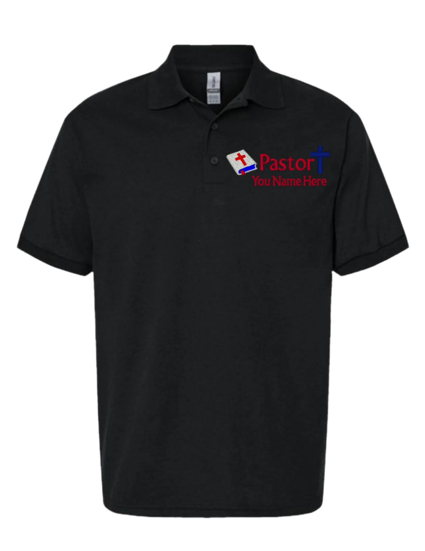 Embroidery Polo Shirt - Pastor- With Your Name Here