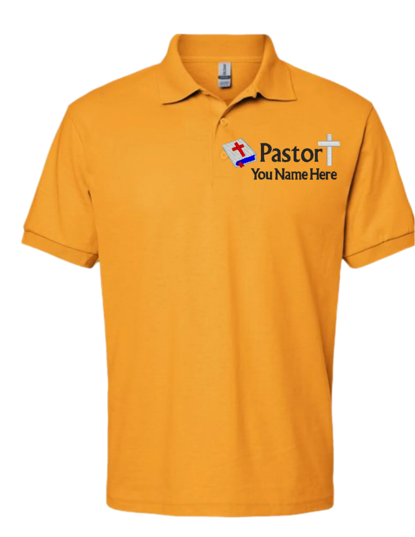 Embroidery Polo Shirt - Pastor- With Your Name Here