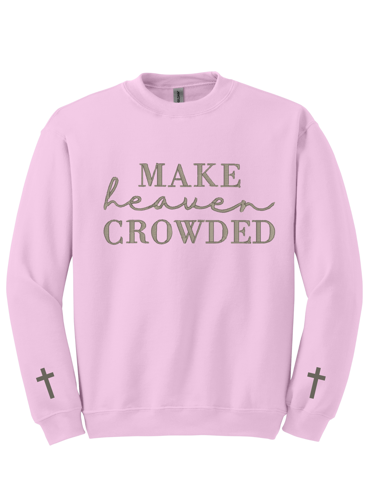 Embroidery Sweatshirt  Make Heaven Crowded