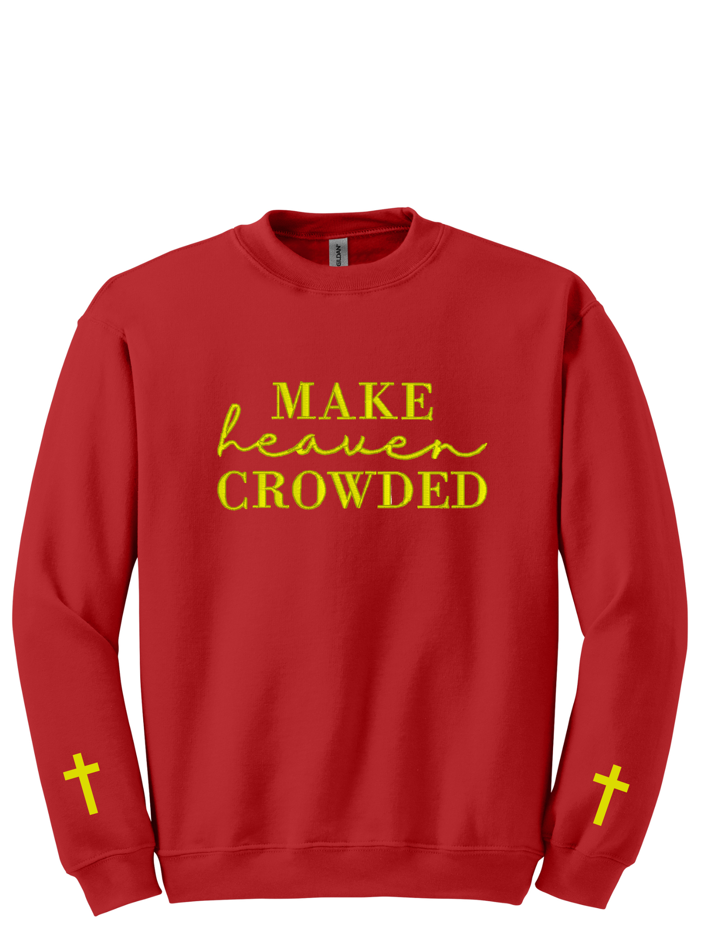 Embroidery Sweatshirt  Make Heaven Crowded