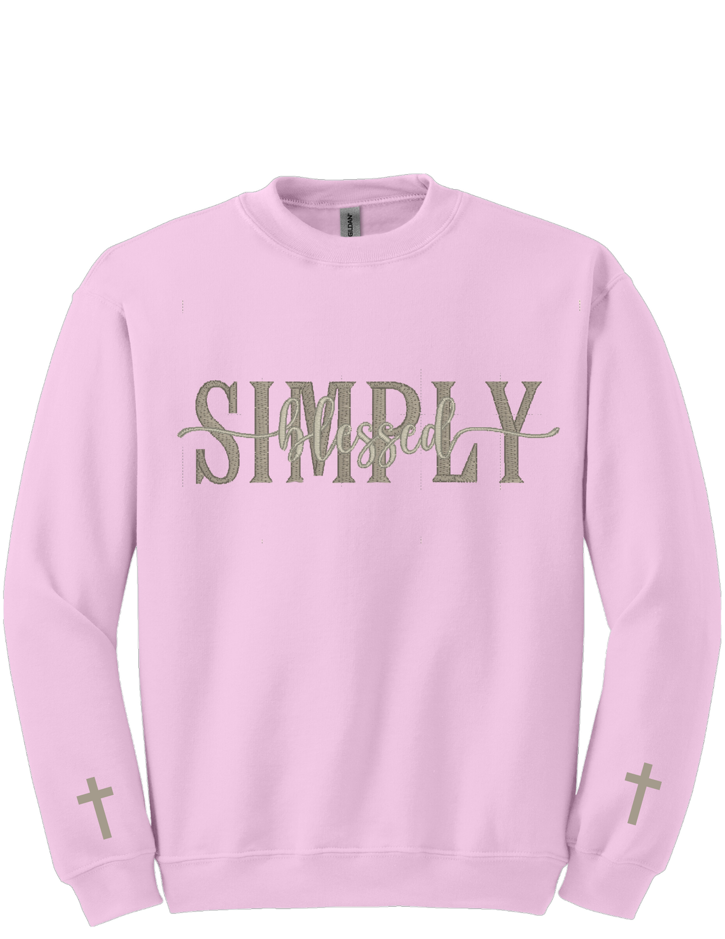 Embroidery Sweatshirt  Simply Blessed