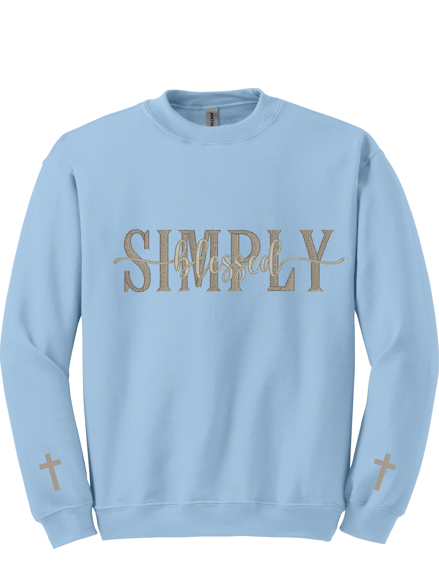 Embroidery Sweatshirt  Simply Blessed