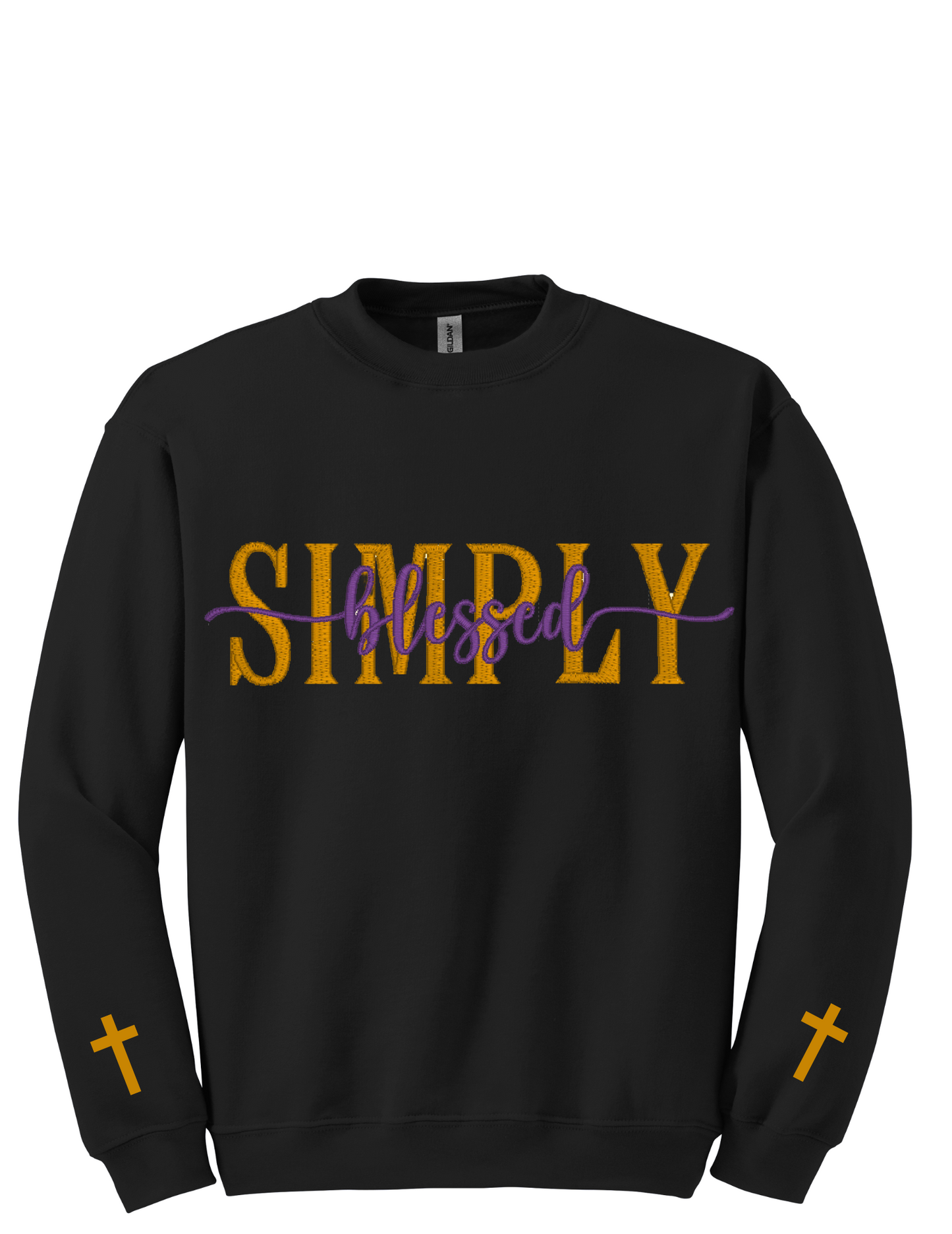 Embroidery Sweatshirt  Simply Blessed