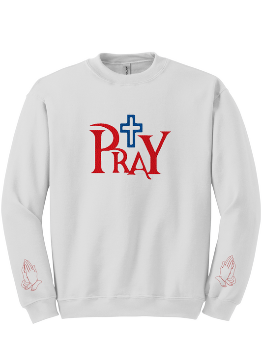 Embroidery Sweatshirt  Pray