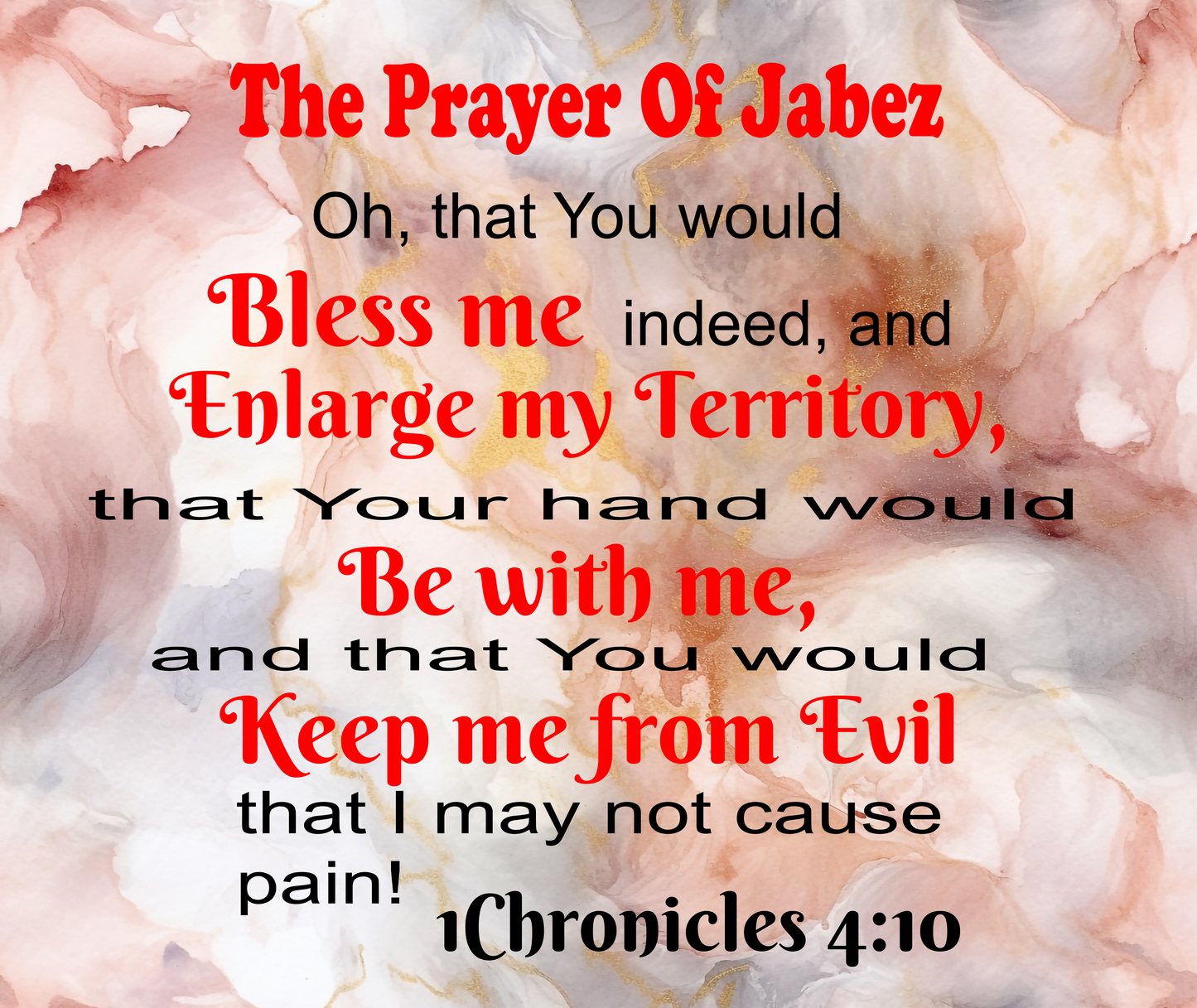 The Prayer Of Jabez  1 Chronicles 4:10